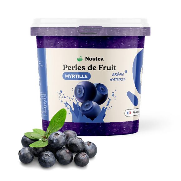 NOSTEA - PERLES DE FRUIT SAVEUR MYRTILLE COLORANTS NATURELS SEAU 3.2KG