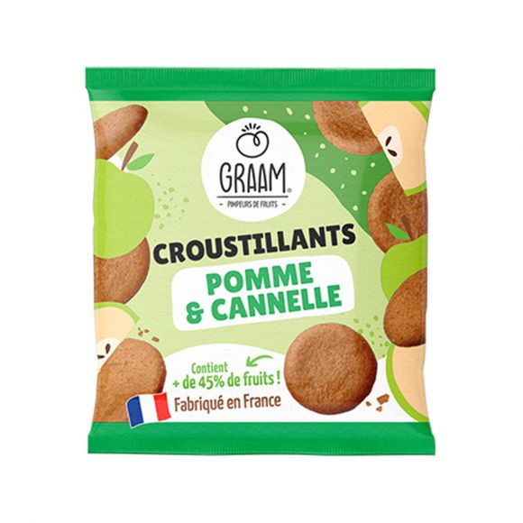 GRAAM - CROUSTILLANTS POMME CANNELLE 25G x10