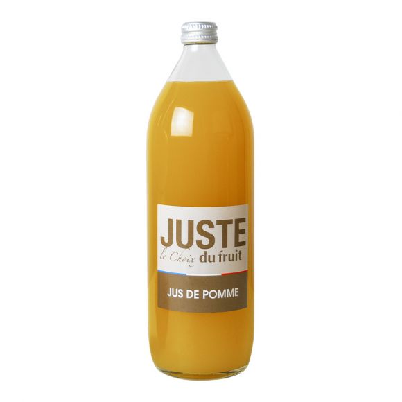 JUSTE LE CHOIX DU FRUIT - JUS POMME TROUBLE BOUTEILLE VERRE 1L x6