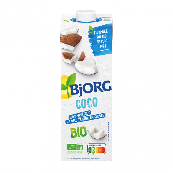 BJORG - BOISSON VEGETALE COCO BRIQUE 1L x12 BIO