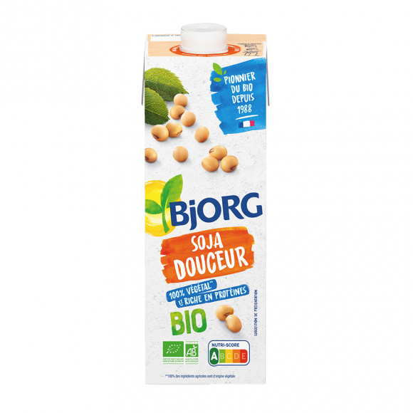 BJORG - BOISSON VEGETALE SOJA DOUCEUR BRIQUE 1L x12 BIO