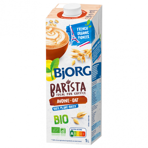 BJORG - BARISTA BOISSON VEGETALE AVOINE BRIQUE 1L x12 BIO