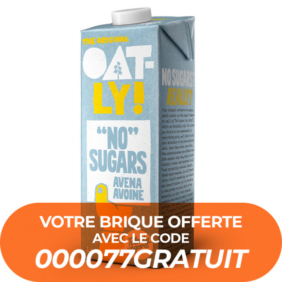 OATLY - BOISSON VEGETALE AVOINE SANS SUCRES BRIQUE 1L ECHANTILLON x1