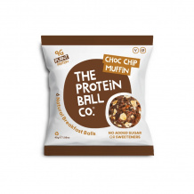 THE PROTEIN BALL - CHOC CHIP MUFFIN PLANT PROTEIN BREAKFAST 45G x10