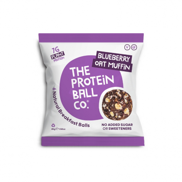 THE PROTEIN BALL - BLUEBERRY OAT MUFFIN BREAKFAST-TO-GO 45G x10