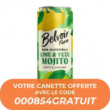 BELVOIR - MOJITO CITRON VERT YUZU SANS ALCOOL CANETTE ALU 250ML x24