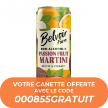 BELVOIR - MARTINI FRUIT DE LA PASSION SANS ALCOOL CANETTE ALU 250ML x24