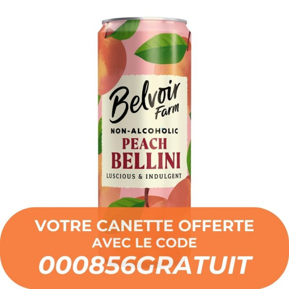 BELVOIR - BELLINI PECHE SANS ALCOOL CANETTE ALU 250ML x24