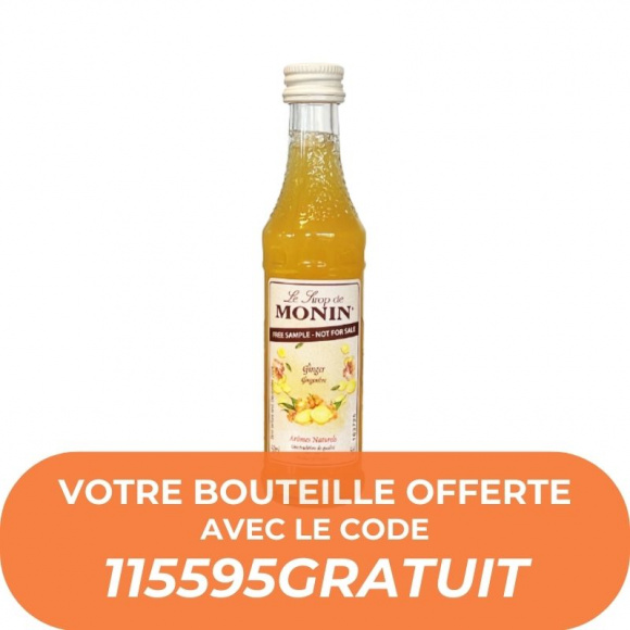 MONIN - PURE GINGEMBRE CONCENTRE MIGNONETTE VERRE 50ML ECHANTILLON x1