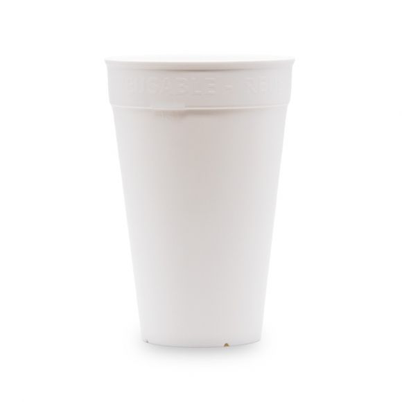 OKOCUP - GOBELET REUTILISABLE EN PP BLANC 21OZ-611ML Ø90MM x1