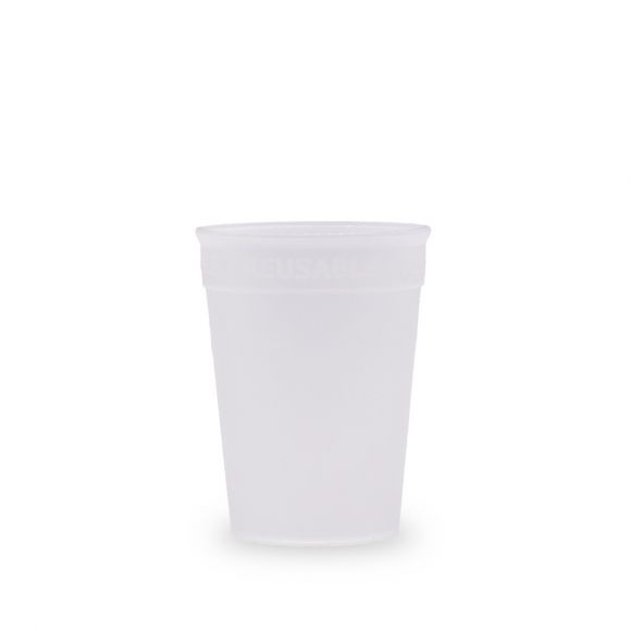 OKOCUP - GOBELET REUTILISABLE EN PP TRANSPARENT 11OZ-320ML Ø80MM x1