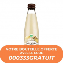 MENEAU - PUR JUS POIRE BOUTEILLE VERRE 250ML ECHANTILLON x1 BIO