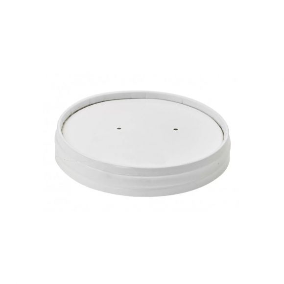 COUVERCLE POT A SOUPE CARTON BLANC PERFORE Ø90MM x50