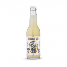 GINGEUR - GINGER BEER SANS SUCRES BOUTEILLE VERRE 330ML x12 BIO