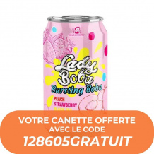 MADAM HONG - LADY BOBA BUBBLE TEA FRAISE ET PECHE ECHANTILLON x1