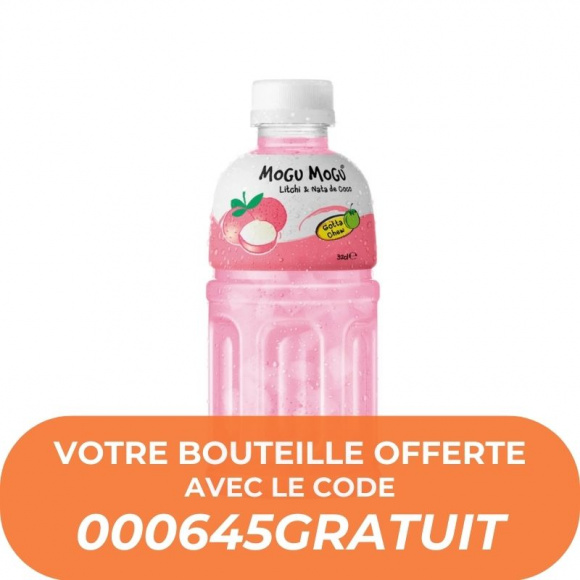 MOGU MOGU - BOISSON LITCHI NATA DE COCO 320ML ECHANTILLON x1