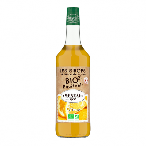 Sirop Citron bouteille verre 1L BIO