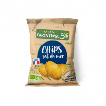 LA PARENTHESE - CHIPS SEL DE MER MADE IN FRANCE 40G x18 BIO