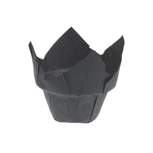 TULICUP - CAISSETTE STEP PAPIER NOIR 150/50MM POUR MUFFIN x150