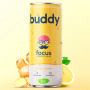 BUDDY - BOISSON FOCUS PETILLANTE CITRON GINGEMBRE CANETTE 250ML X1