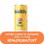 BUDDY - BOISSON FOCUS PETILLANTE CITRON GINGEMBRE CANETTE 250ML X1