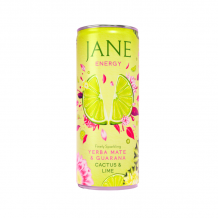 JANE - ENERGY BOISSON PETILLANTE CACTUS CITRON VERT CANETTE 250ML x24