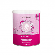 MONBANA - PREPARATION POUR PINK LATTE SAVEUR FRUITS ROUGES BOITE 350G