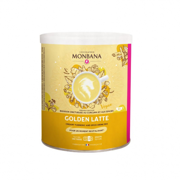 MONBANA - PREPARATION POUR GOLDEN LATTE CURCUMA EPICES BOITE 350G