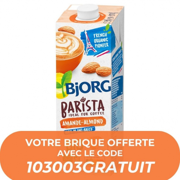 BJORG - BARISTA BOISSON VEGETALE AMANDE ECHANTILLON BRIQUE 1L x1 BIO