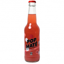 POP MATE - MATE FRAMBOISE BOUTEILLE VERRE 330ML X12 BIO