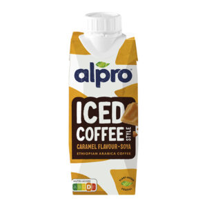 Alpro iced coffee soja caramel