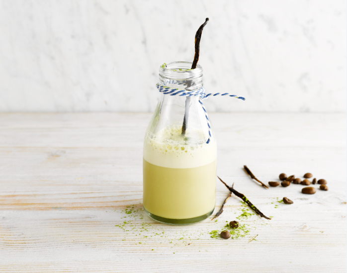 frappe matcha Alpro barista soja